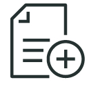 document with plus sign